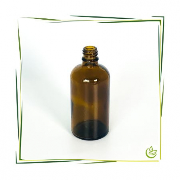 Glasflasche braun 100 ml